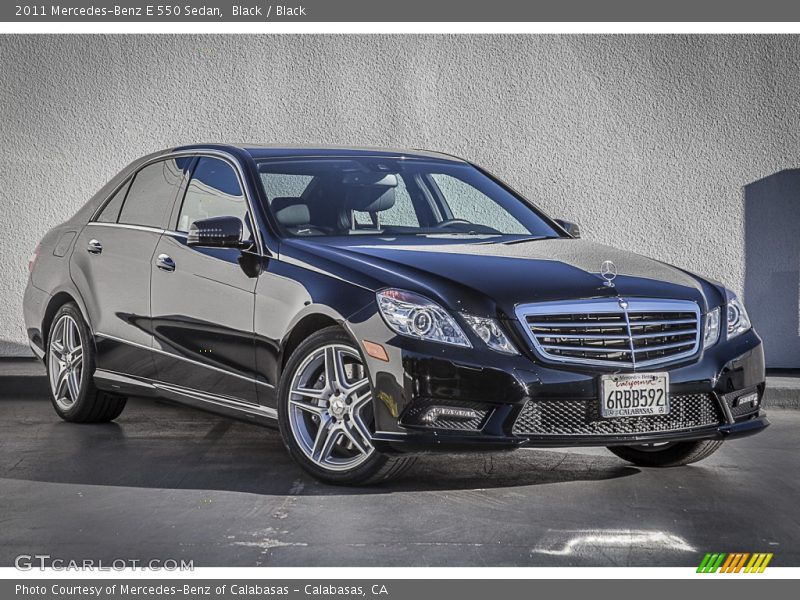 Black / Black 2011 Mercedes-Benz E 550 Sedan