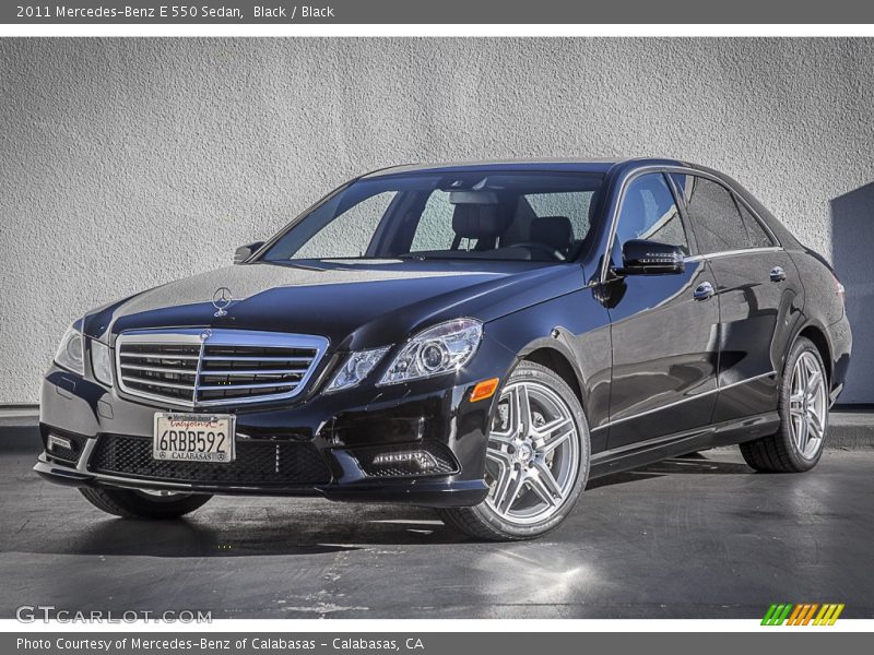 Black / Black 2011 Mercedes-Benz E 550 Sedan