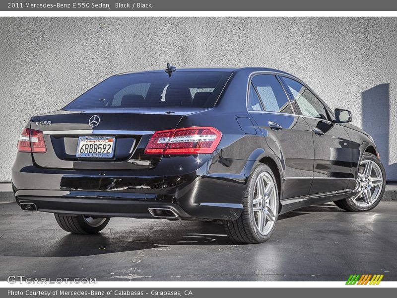 Black / Black 2011 Mercedes-Benz E 550 Sedan