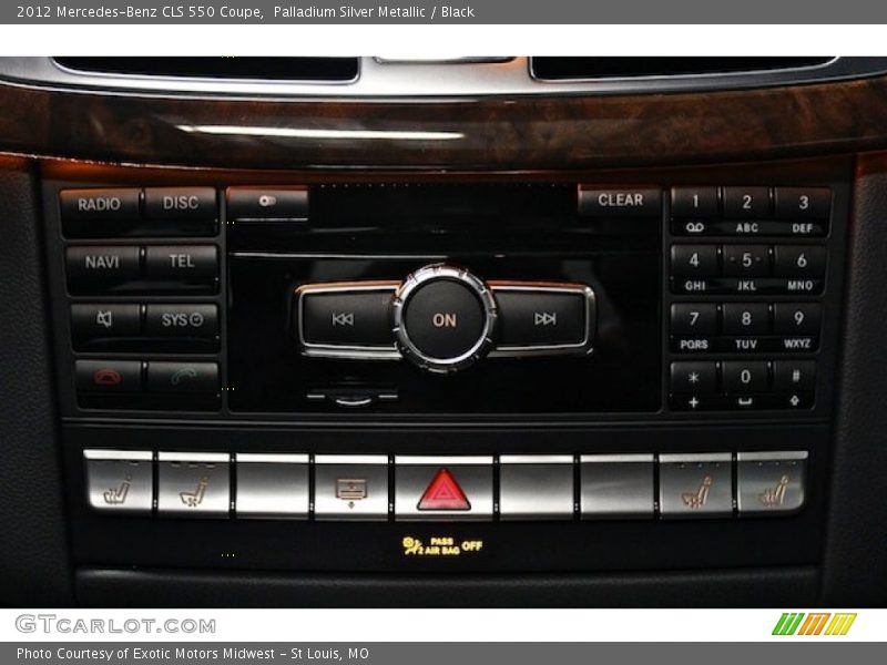 Controls of 2012 CLS 550 Coupe