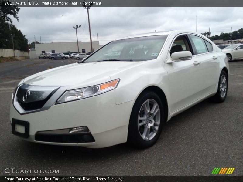 White Diamond Pearl / Parchment 2010 Acura TL 3.5