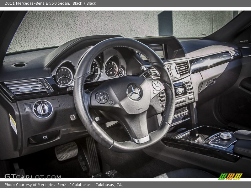 Black / Black 2011 Mercedes-Benz E 550 Sedan