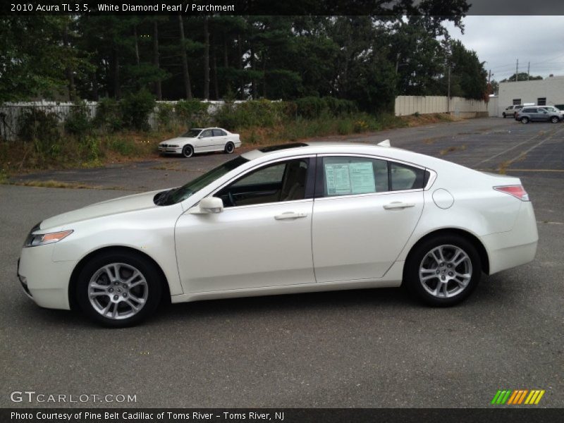 White Diamond Pearl / Parchment 2010 Acura TL 3.5