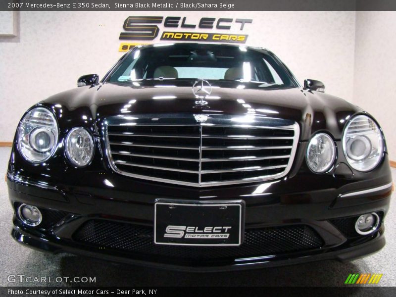 Sienna Black Metallic / Black/Sahara Beige 2007 Mercedes-Benz E 350 Sedan