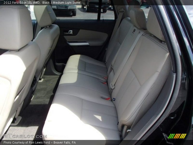Black / Medium Light Stone 2012 Ford Edge SEL AWD