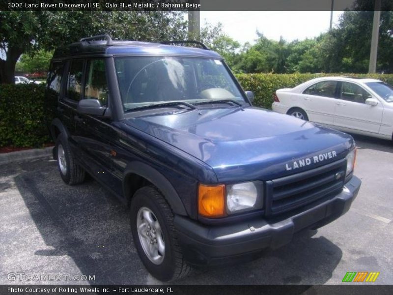 Oslo Blue Metallic / Bahama Beige 2002 Land Rover Discovery II SE