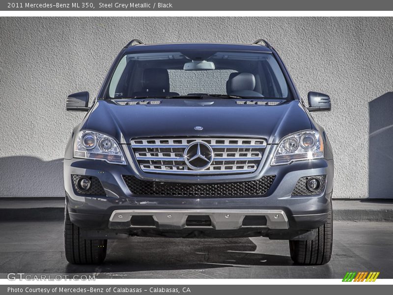 Steel Grey Metallic / Black 2011 Mercedes-Benz ML 350