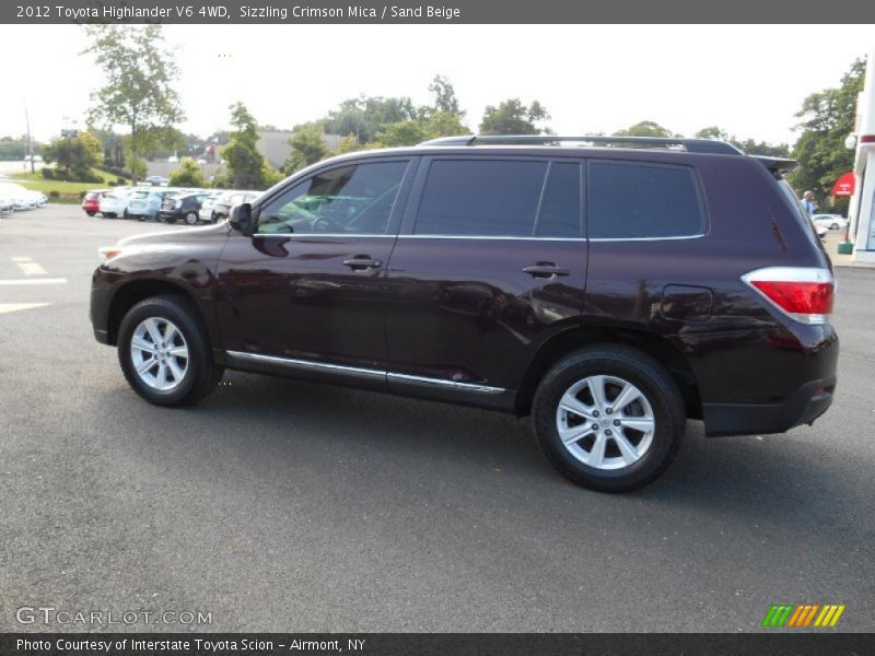 Sizzling Crimson Mica / Sand Beige 2012 Toyota Highlander V6 4WD