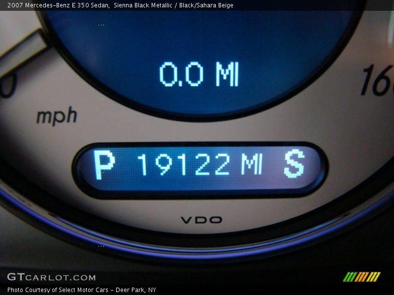 Sienna Black Metallic / Black/Sahara Beige 2007 Mercedes-Benz E 350 Sedan