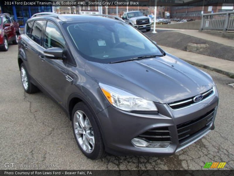 Sterling Gray / Charcoal Black 2014 Ford Escape Titanium 1.6L EcoBoost 4WD
