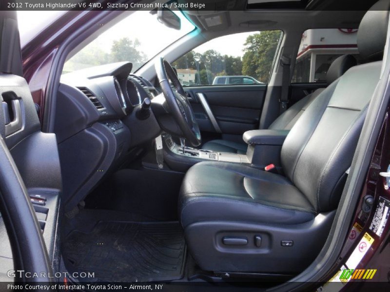 Sizzling Crimson Mica / Sand Beige 2012 Toyota Highlander V6 4WD