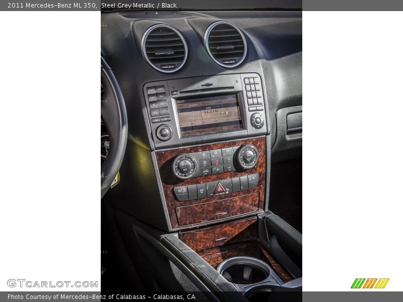 Steel Grey Metallic / Black 2011 Mercedes-Benz ML 350