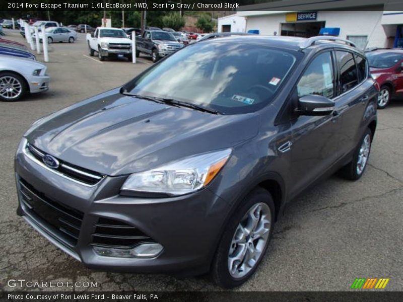 Sterling Gray / Charcoal Black 2014 Ford Escape Titanium 1.6L EcoBoost 4WD