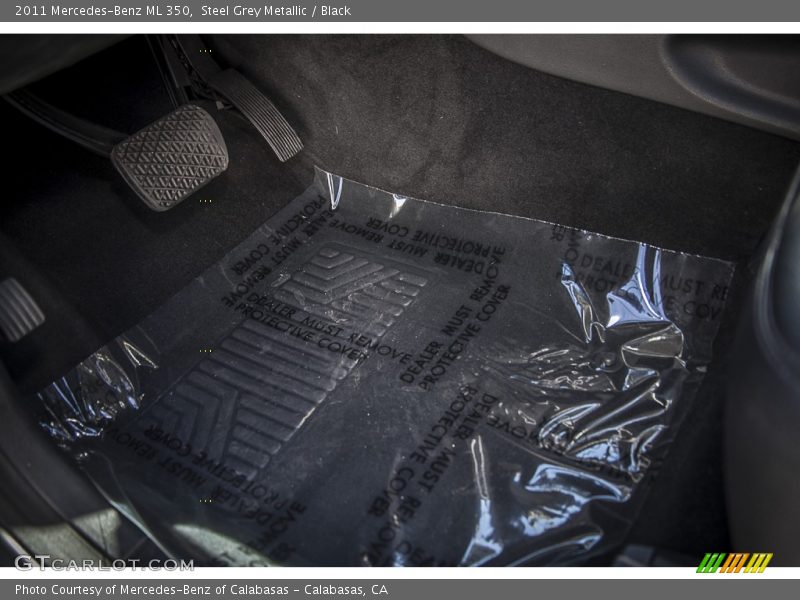 Steel Grey Metallic / Black 2011 Mercedes-Benz ML 350