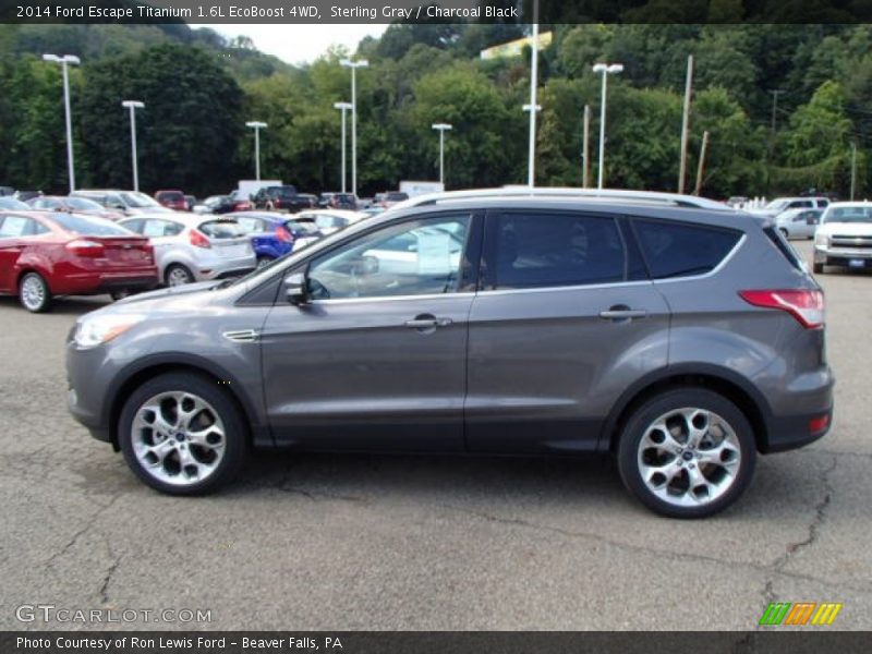 Sterling Gray / Charcoal Black 2014 Ford Escape Titanium 1.6L EcoBoost 4WD