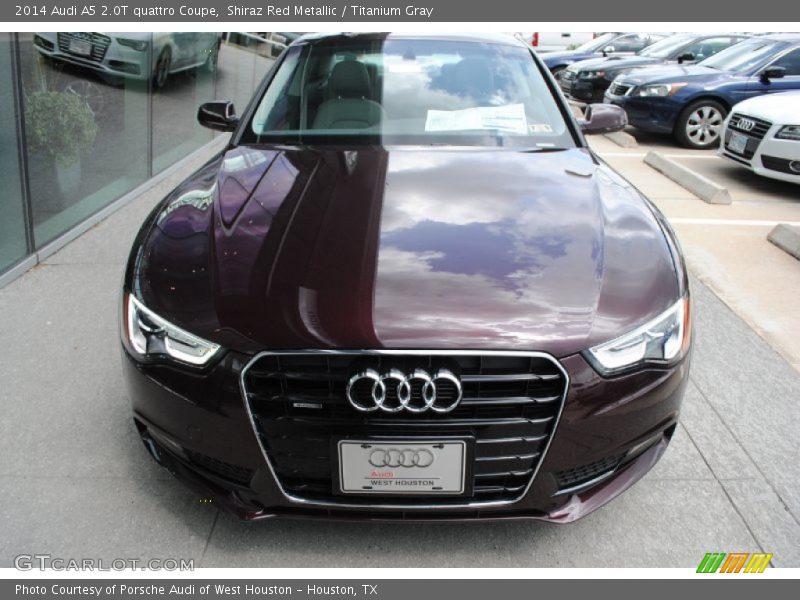 Shiraz Red Metallic / Titanium Gray 2014 Audi A5 2.0T quattro Coupe