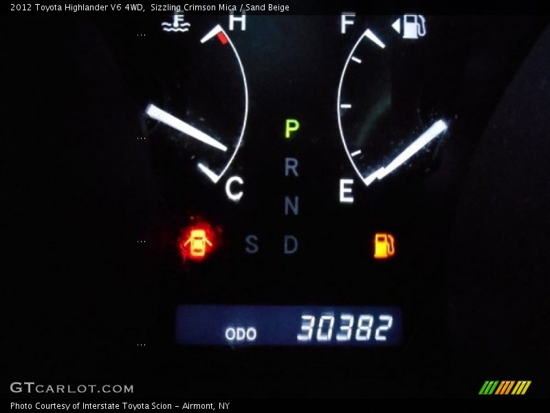 Sizzling Crimson Mica / Sand Beige 2012 Toyota Highlander V6 4WD