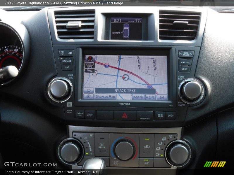 Sizzling Crimson Mica / Sand Beige 2012 Toyota Highlander V6 4WD