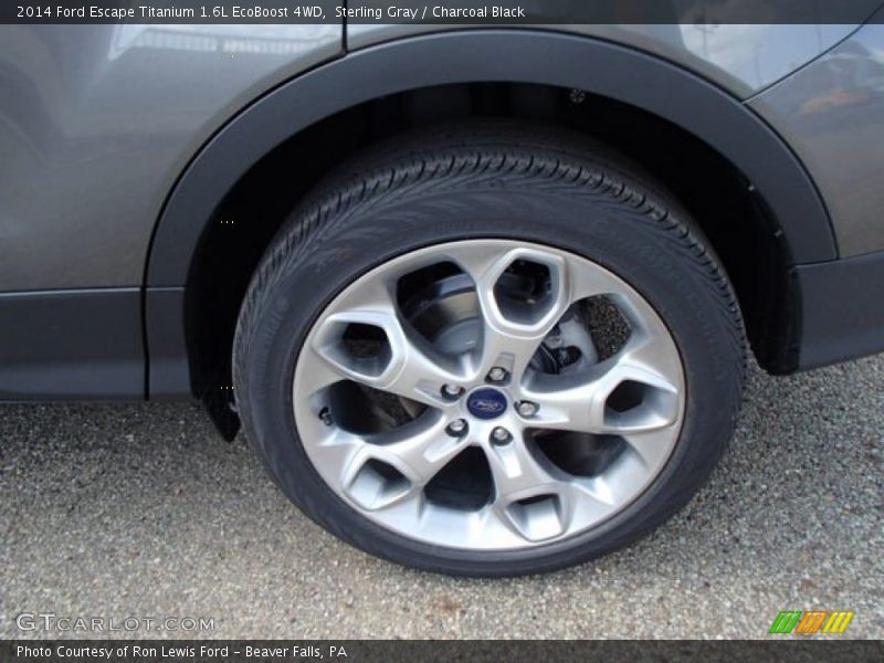 Sterling Gray / Charcoal Black 2014 Ford Escape Titanium 1.6L EcoBoost 4WD