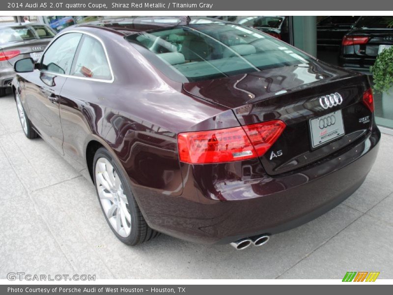 Shiraz Red Metallic / Titanium Gray 2014 Audi A5 2.0T quattro Coupe