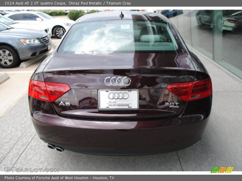 Shiraz Red Metallic / Titanium Gray 2014 Audi A5 2.0T quattro Coupe