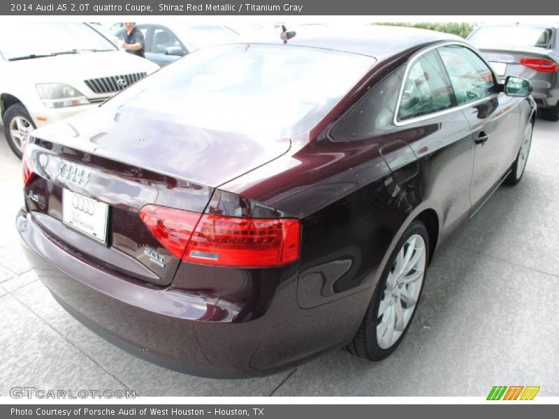 Shiraz Red Metallic / Titanium Gray 2014 Audi A5 2.0T quattro Coupe