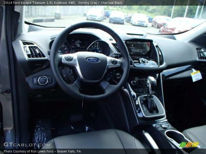 Sterling Gray / Charcoal Black 2014 Ford Escape Titanium 1.6L EcoBoost 4WD