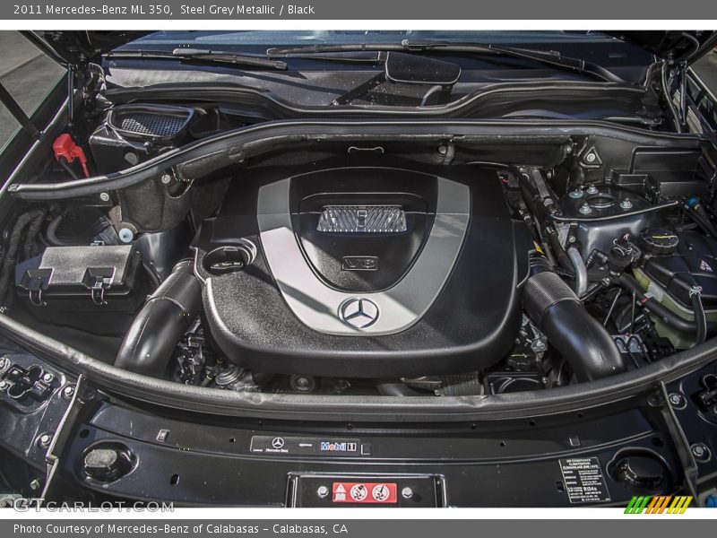 Steel Grey Metallic / Black 2011 Mercedes-Benz ML 350