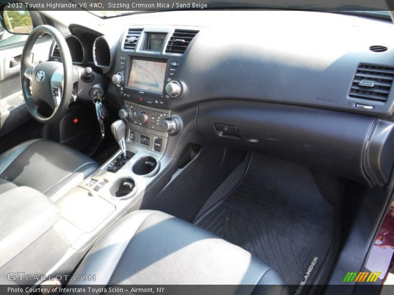 Sizzling Crimson Mica / Sand Beige 2012 Toyota Highlander V6 4WD