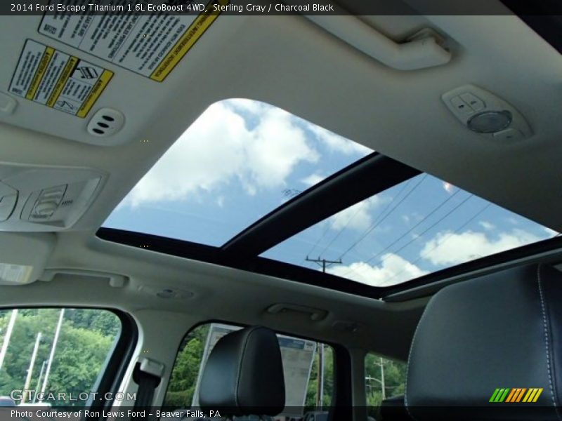 Sterling Gray / Charcoal Black 2014 Ford Escape Titanium 1.6L EcoBoost 4WD