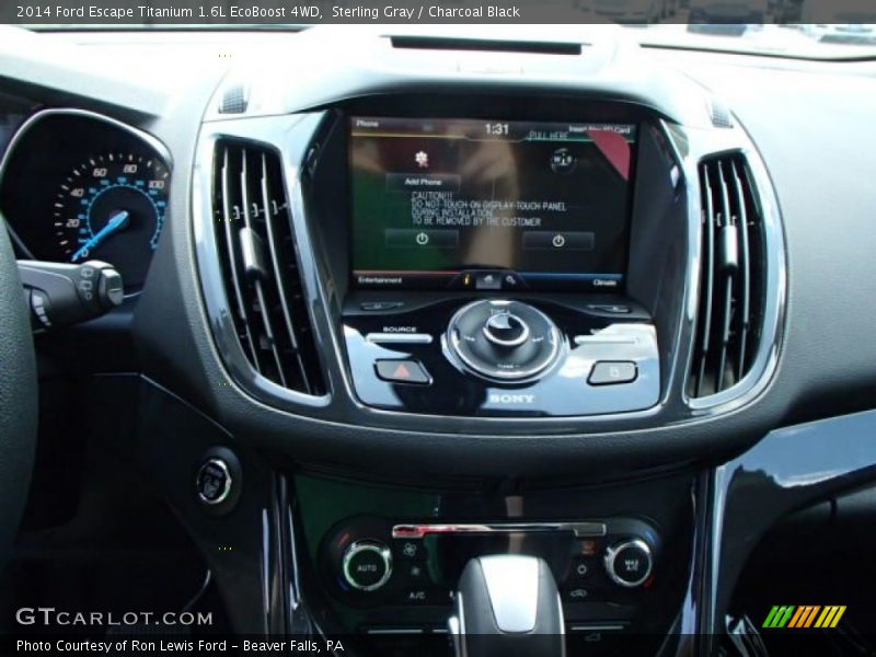 Sterling Gray / Charcoal Black 2014 Ford Escape Titanium 1.6L EcoBoost 4WD