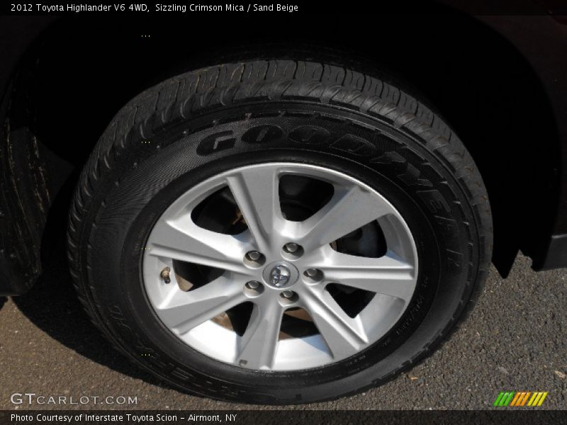 Sizzling Crimson Mica / Sand Beige 2012 Toyota Highlander V6 4WD