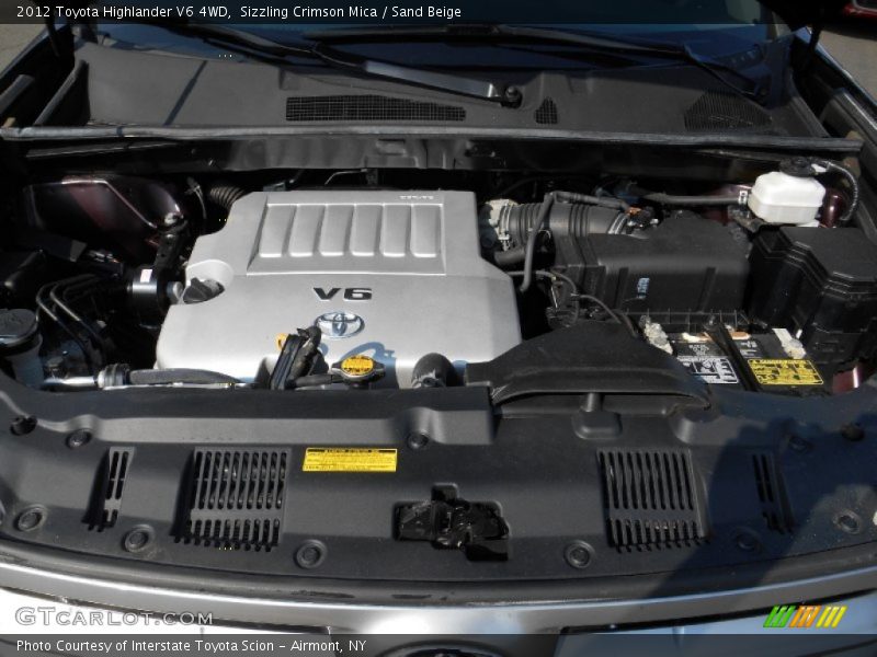 Sizzling Crimson Mica / Sand Beige 2012 Toyota Highlander V6 4WD