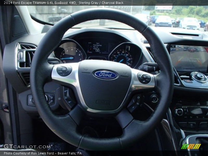 Sterling Gray / Charcoal Black 2014 Ford Escape Titanium 1.6L EcoBoost 4WD