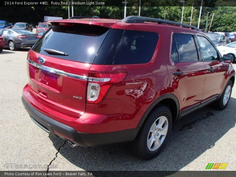 Ruby Red / Medium Light Stone 2014 Ford Explorer 4WD