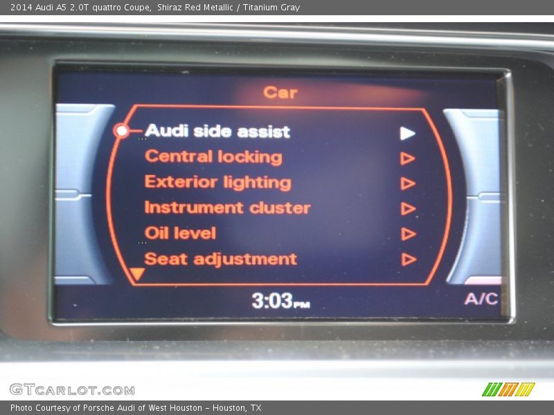 Shiraz Red Metallic / Titanium Gray 2014 Audi A5 2.0T quattro Coupe