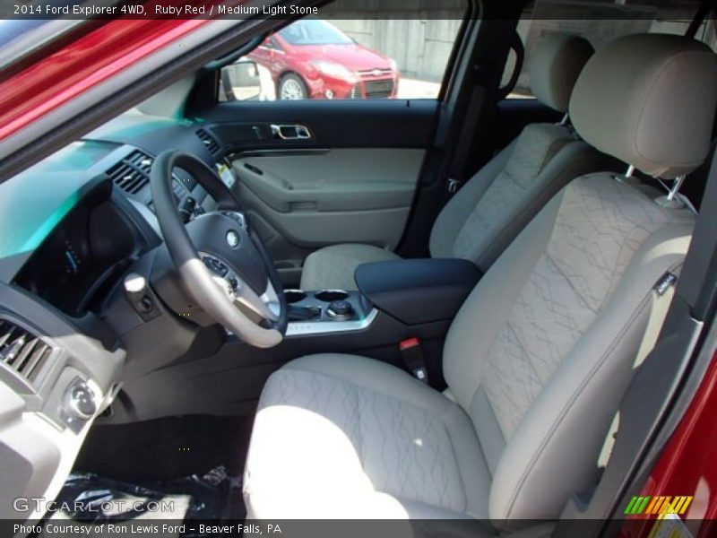 Front Seat of 2014 Explorer 4WD