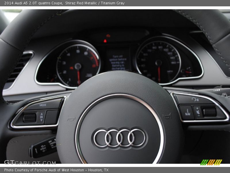Shiraz Red Metallic / Titanium Gray 2014 Audi A5 2.0T quattro Coupe