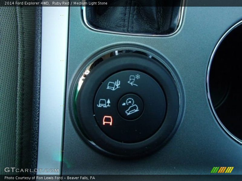 Controls of 2014 Explorer 4WD