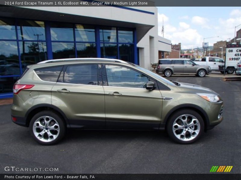 Ginger Ale / Medium Light Stone 2014 Ford Escape Titanium 1.6L EcoBoost 4WD