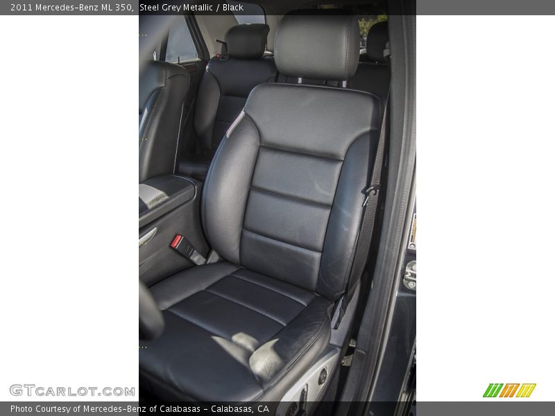 Steel Grey Metallic / Black 2011 Mercedes-Benz ML 350