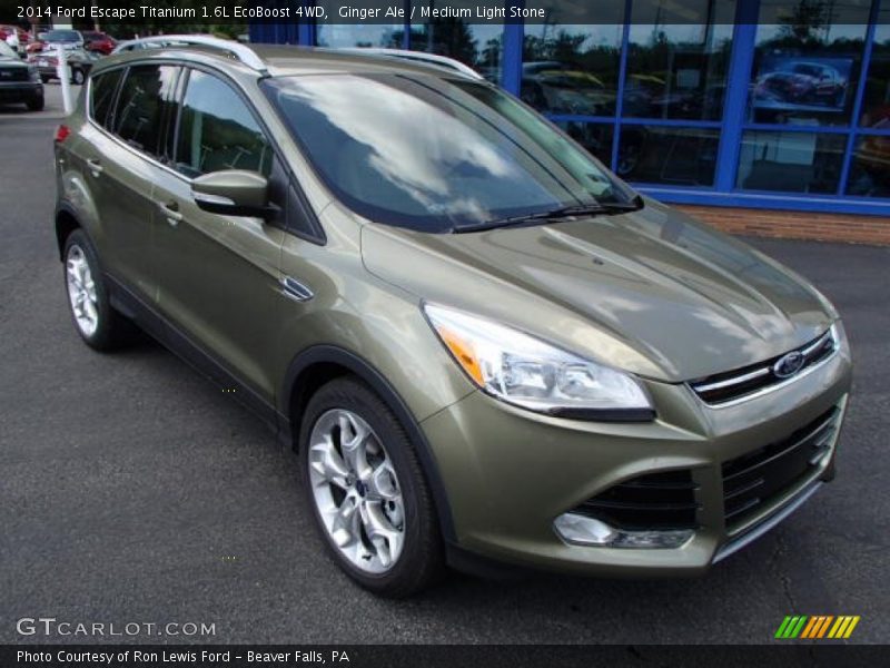 Ginger Ale / Medium Light Stone 2014 Ford Escape Titanium 1.6L EcoBoost 4WD