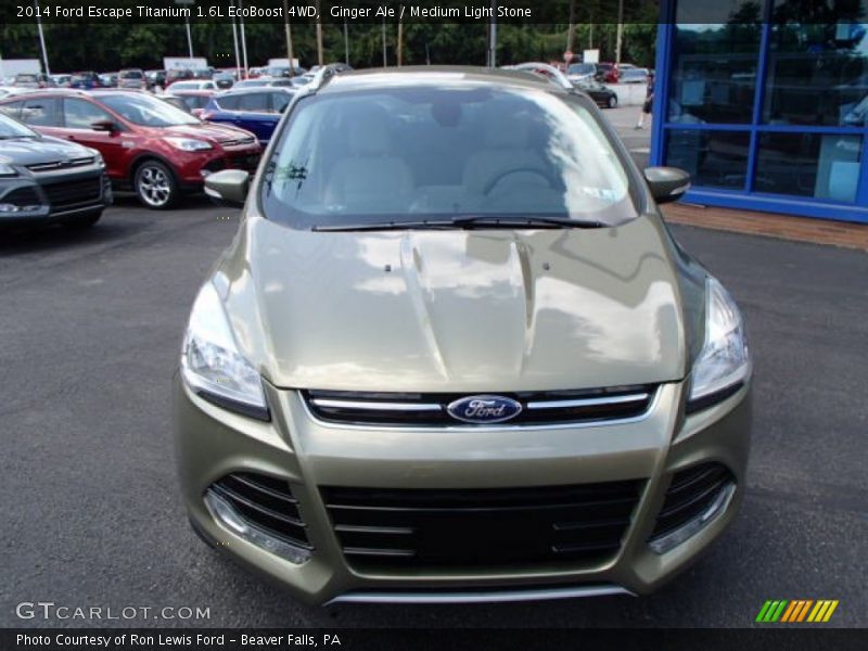 Ginger Ale / Medium Light Stone 2014 Ford Escape Titanium 1.6L EcoBoost 4WD