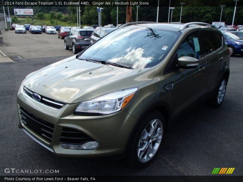 Ginger Ale / Medium Light Stone 2014 Ford Escape Titanium 1.6L EcoBoost 4WD