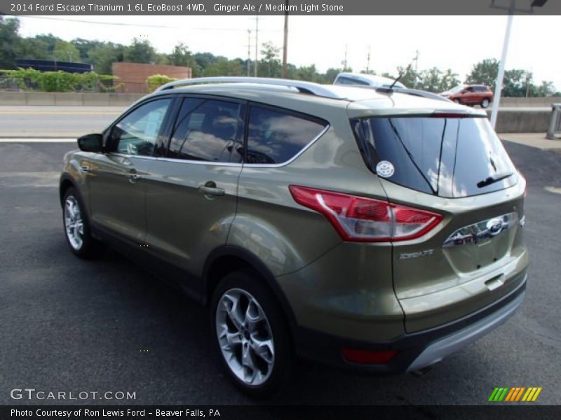 Ginger Ale / Medium Light Stone 2014 Ford Escape Titanium 1.6L EcoBoost 4WD