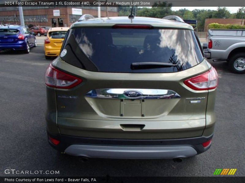 Ginger Ale / Medium Light Stone 2014 Ford Escape Titanium 1.6L EcoBoost 4WD