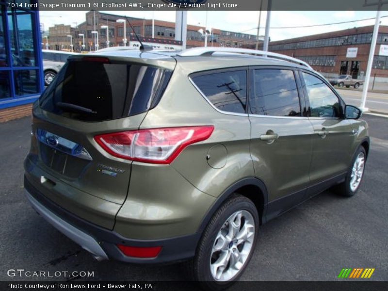 Ginger Ale / Medium Light Stone 2014 Ford Escape Titanium 1.6L EcoBoost 4WD