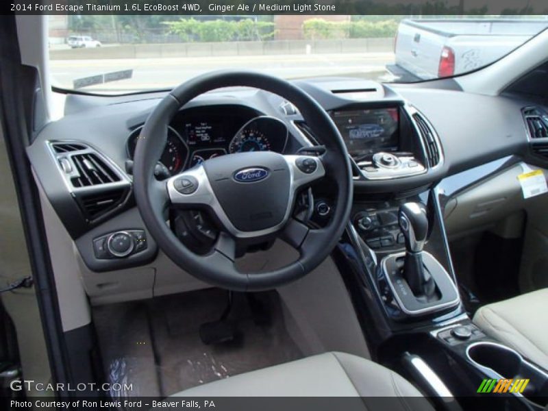 Ginger Ale / Medium Light Stone 2014 Ford Escape Titanium 1.6L EcoBoost 4WD