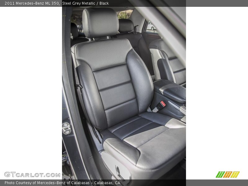 Steel Grey Metallic / Black 2011 Mercedes-Benz ML 350
