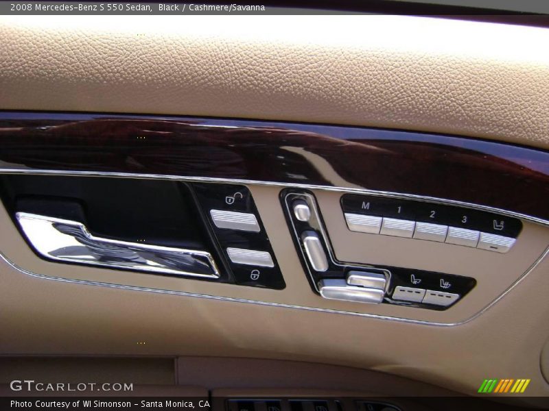 Black / Cashmere/Savanna 2008 Mercedes-Benz S 550 Sedan